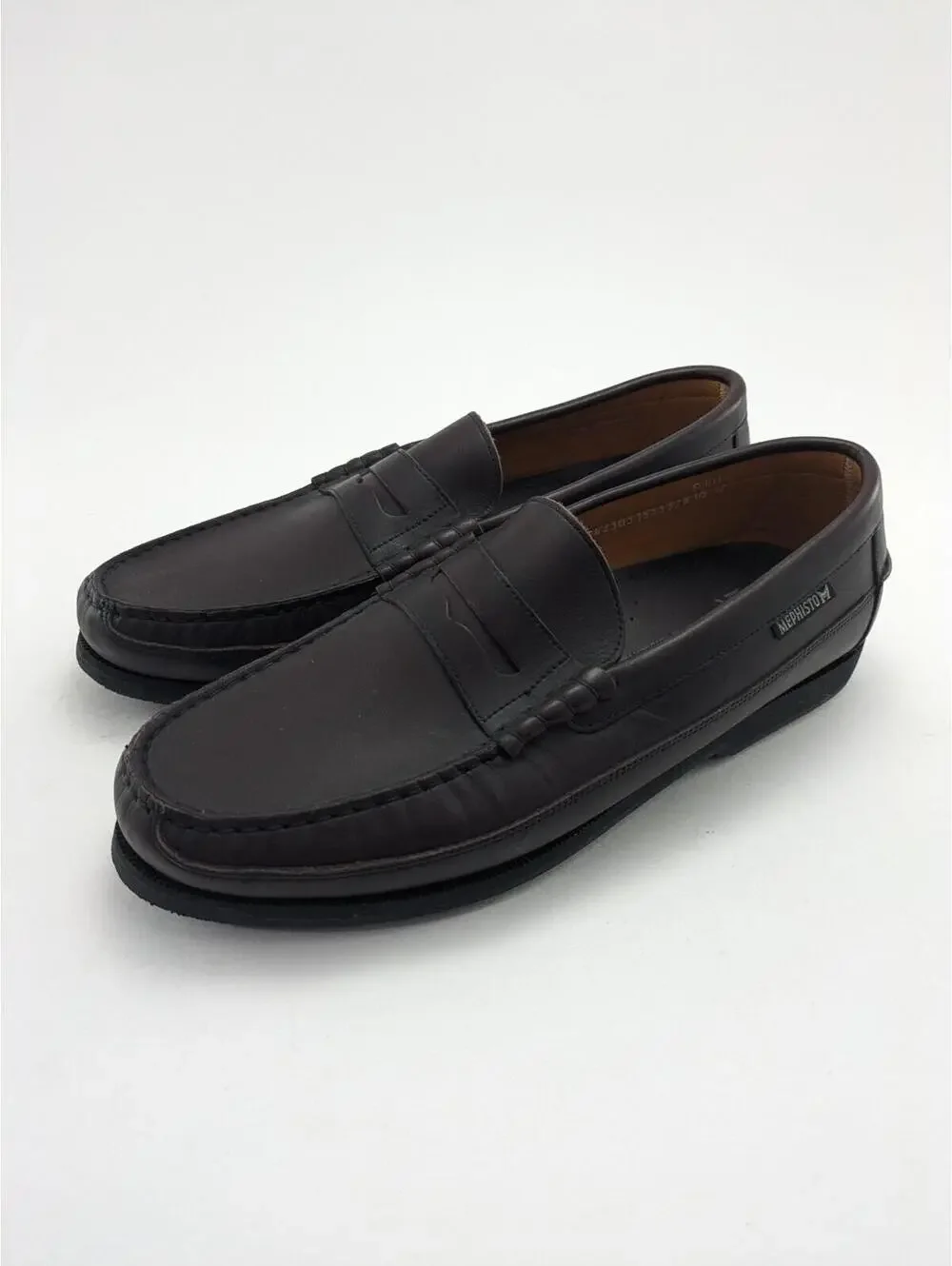 Mens MEPHISTO Cap Vert Classic Penny Air Relax Brown Leather Loafers Shoes Sz 12